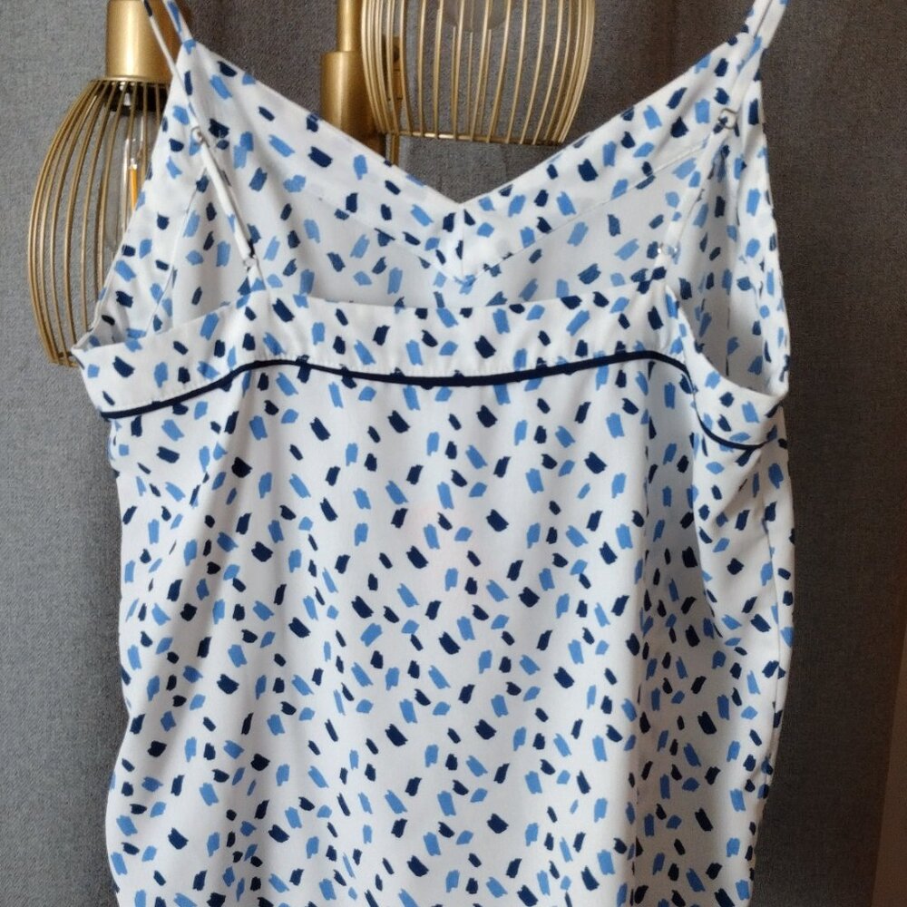 Naked Zebra Blue & White Print Cami • Size Small - Picture 6 of 7